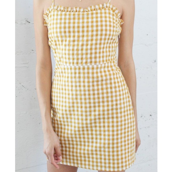 Anthropologie Dresses & Skirts - Frankie Phoenix Madeline Dress Yellow Gingham